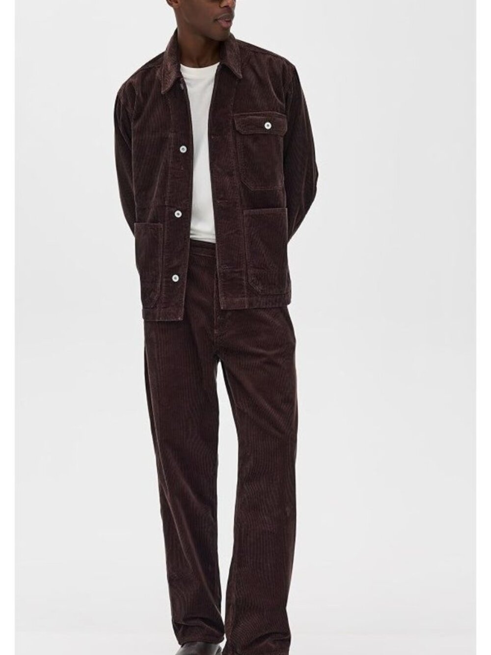 Norse Projects Mogens Corduroy Pants Mens 34 Brown Wide Wale Relaxed 5 Pocket
